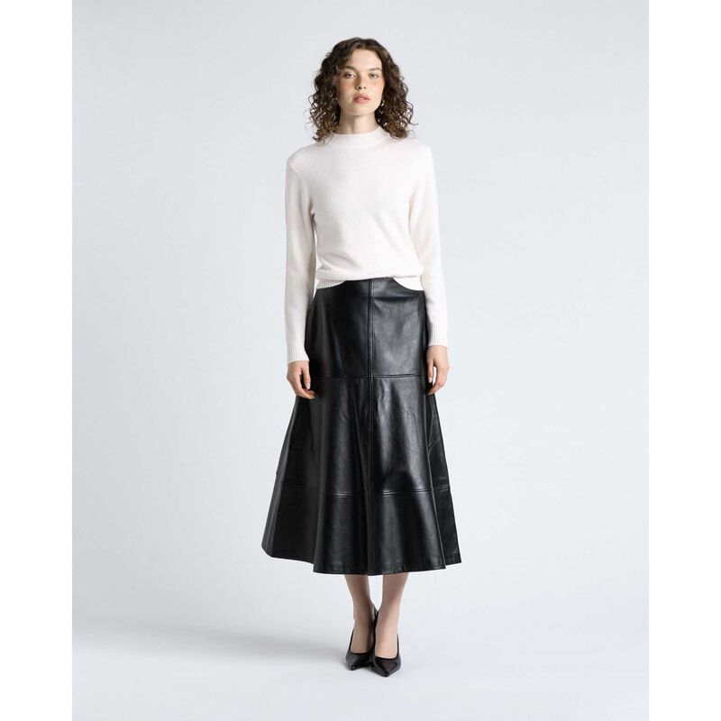 Cue Merino Cashmere Blend Mock Neck Knit image number 3